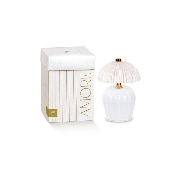 LAMPADA VETRO BIANCA C200542E H.145